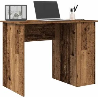 "2026 Promotion" Schreibtisch Altholz-Optik 100x55x75 cm Holzwerkstoff - Schreibtische CC31590 - Braun