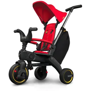 Doona Dreirad Liki S3, Rot, Kunststoff, 33.9x25.1x33.9 cm, Rückenlehne, Fußstützen, höhenverstellbare Schubstange, Outdoor Spielzeug, Kinderfahrzeuge, Dreiräder