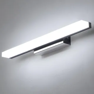 Lightess Wandlampe mit Schalter LED Spiegelleuchte Bad Spiegellampe mit Schalter 6W 40CM Badleuchte Wand Badezimmerlampe über Spiegel Badezimmer Kalweiß IP44 für Spiegelschrank Badezimmerschrank