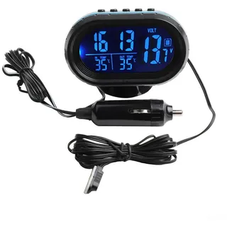 Digitales Auto-Thermometer, Auto-Armaturenbrett-Instrument, digitale Thermometer-Uhr, Multifunktionstemperatur, elektronische Uhr