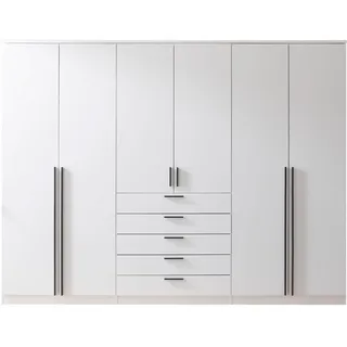 Kleiderschrank, Arnis – Weiß – ca. 270x210x52cm