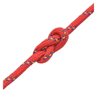 vidaXL Bootsseil Polypropylen 16 mm 50 m Rot