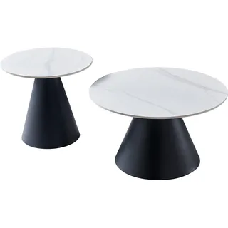 Hela Dustin Weiß Sintered Stone 70 x 40 x 70 cm