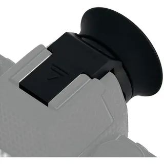 Große Silikon Augenmuschel Okular für Fujifilm X-S20, X-S10, X-T200 (Ausgestattet und Gesichert mit Kamera-Blitzschuh)