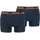 Basic Boxershorts peacoat/orange XL 2er Pack