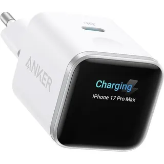 Anker Nano USB-C Schnellladegerät 45W mit Display Weiß