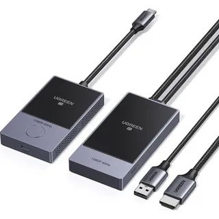 UGREEN Wireless USB C Transmitter und Receiver USB C TX und HDMI RX 1080P@60Hz 5G/WiFi Übertragung 50m/164ft Kompatibel mit Mobiltelefonen/Computern/Laptops/Windows/Mac OS/Linux/MacBook Air