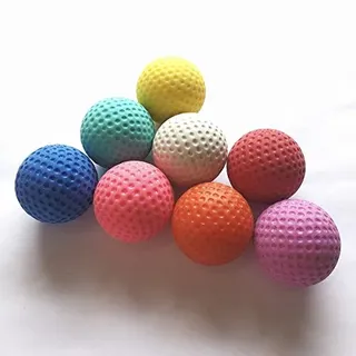 8 genoppte Minigolf - Anlagenbälle