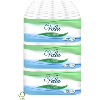 Vella Toilettenpapier 3-lagig 192 Rollen 150 Blatt