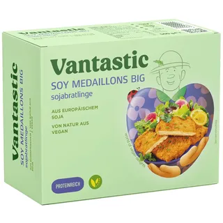 Vantastic Foods | Soja Big Steaks | SOJA Fleischersatz | Vegan | Vegetarisch | Glutenfrei | 500 g