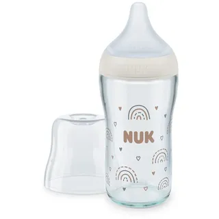 NUK Perfect Match Babyflasche aus Glas mit Temperaturkontrolle 230 ml