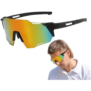 Teksome Rennrad-Sonnenbrille - Fahrradbrille Softball-Fahrradbrille | Winddichte, staubdichte, polarisierte Sonnenbrille für Mountainbike- und MTB-Fahrten