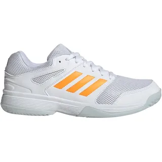 adidas Speedcourt IN Damen Cloud White/Pure Tangerine/Crystal Sky 40