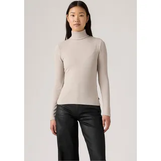 Levi's Rollkragenshirt LEVI'S "DREAMY TURTLENECK", Damen, Gr. L (40), chateau gray, Rippware, Obermaterial: 92% Modal, 8% Elasthan, Shirts