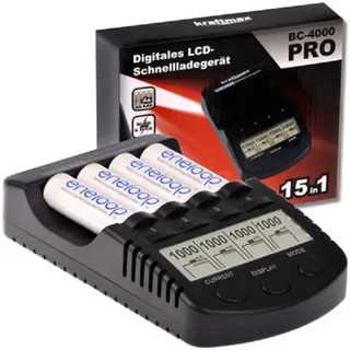Kraftmax BC-4000 Pro AA & Micro AAA - Ni-MH Akkus