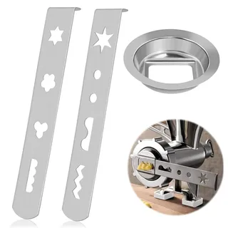 DIELOVEHUA Spritzgebäckvorsatz, Spritzgebäckvorsatz Gebäckvorsatz, 8 Formen Spritzgebäckaufsatz Mit Verbindungsring, Spritzgebäckvorsatz Zubehör, für Weihnachten Gebäck Accessoires