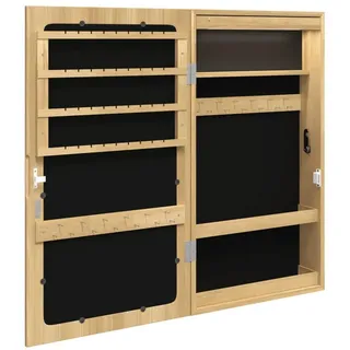 vidaXL Spiegel-Schmuckschrank mit LED-Beleuchtung Wandmontage