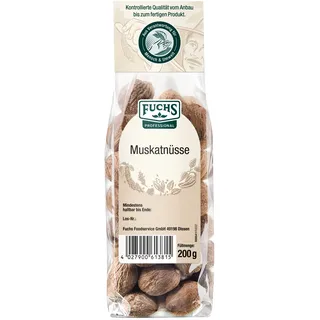 FUCHS Professional Muskatnuss ganz kräftige feurig süße Schärfe 200g