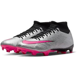 Nike Zoom Mercurial Superfly 9 Academy XXV FG/MG Fußballschuhe Senior, 44 EU, Silber Rosa Schwarz - 44 EU