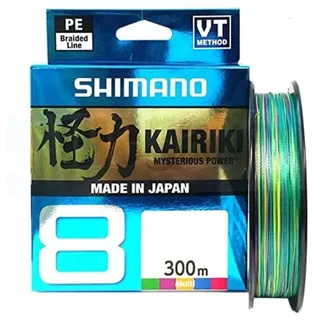 Shimano Fishing Geflochtene Schnur Kairiki 8 Mehrfarbig 300 m 0,215 mm