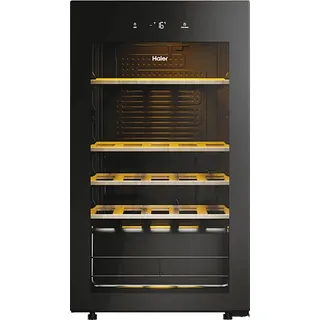 Haier HWS34GGH1 50 SERIE 3 Weinklimaschrank (90 l EEK G, Glas Schwarz)