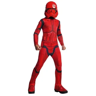 Rubie ́s Kostüm Star Wars 9 Sith Trooper Gr.116 Faschingskostüm, Kinderkostüm der Elite-Stormtrooper aus 'Der Aufstieg Skywalkers' rot 116
