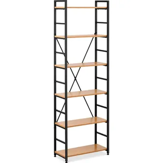 FROMM & STARCK Bücherregal 60 x 28 x 182.5 cm Metall 6 Ebenen 150 kg