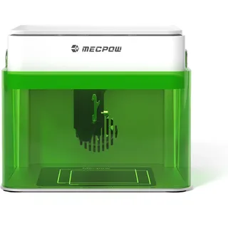 Mecpow M1 3.5W Mini Laser Graviermaschine, Keine Installation Erforderlich, 3.5W Desktop Lasergravur Maschine, Einfach zu Tragen für Anfänger zu Hause mit Schutzlinse,100 x 100 mm Arbeitsbereich