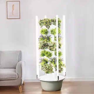 JYHHGDS Hydroponisches Anbausystem, Hydroponischer Turm, Hydroponisches Keimungsset, Indoor-Vertikalturm-System-Kit für grünes Gemüse und Obst, für Kräuter, Obst und Gemüse, 7 Schichten