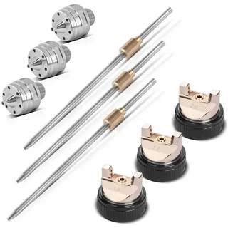 STAHLWERK Lackierpistole SG-250 ST mit 1,4/1,7/2,0 mm Düsensatz und 650 ml Fließbecher