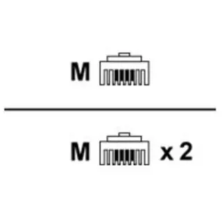 Unify Y-Cable - Netzwerk-Splitter - RJ-45 (M) bis RJ-45 (M)