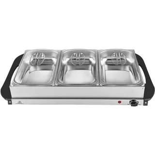 Stay Hot SH 4.1, XXL, 2-in-1 Buffetwärmer & Warmhalteplatte, 200 Watt, Ideale Lösung für Buffets, Partys und Familienessen, 7,5 L Kapazität