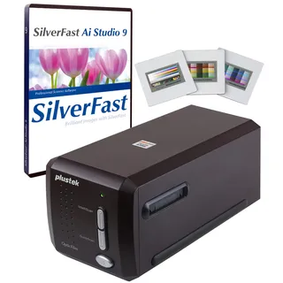 Plustek OpticFilm 8300i Ai - Digital Film- und Diascanner, Konvertiert 35mm Negativ und Dia, inkl. SilverFast Ai Studio 9 und Erweiterte IT8 Farbkalibrierung Targets(3 Dia)