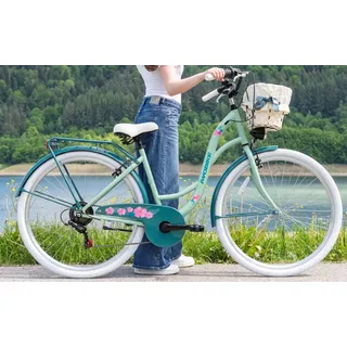 Damenfahrrad 28 Zoll Citybike IwoBike Hibiscus Shimano Korb Gepäckträger