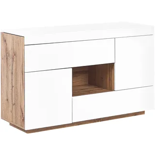 Beliani Sideboard mit 2 Türen Goran Weiß