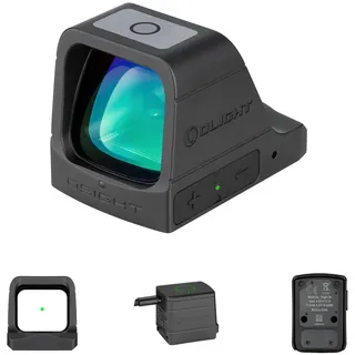 OLIGHT Osight Red Dot Visier mit24x21,5mm, 3MOA Rotpunktvisier, taktisches,einstellbares Leuchtpunktvisier mit Ladeabdeckung, kompatibel mit Picatinny für Jagd Softair Pistole und Armbrust