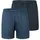 Boxershorts Jersey unifarben blau M