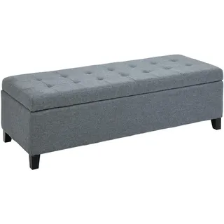 Homcom Sitzbank Grau 125 x 49 x 41,5 cm