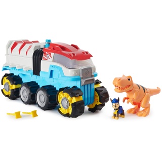 Paw Patrol Dino Rescue Dino Patroller Teamfahrzeug mit Motorenantrieb, Chase Figur und großem Dinosaurier, ab 3 Jahren, batteriebetrieben, mit Geräuscheffekten und Platz für Basis Fahrzeuge