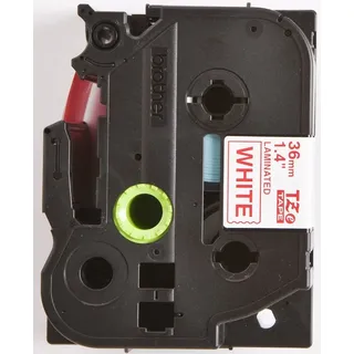 Brother TZe-262 36mm weiß auf rot