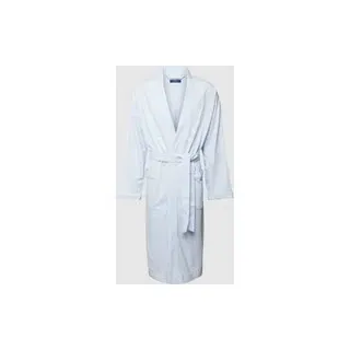 Bademantel mit seitlichen Eingrifftaschen Modell 'JERSEY', Hellblau, L/XL