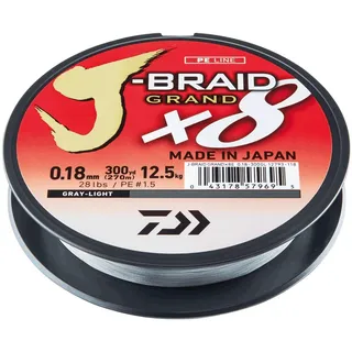 Daiwa Ø Fishing Braid J Braid Grand 18/100 135 m), / Gray - 12793018