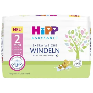 HiPP Extra Weiche Premium Windeln Mini 2, 31 Stück