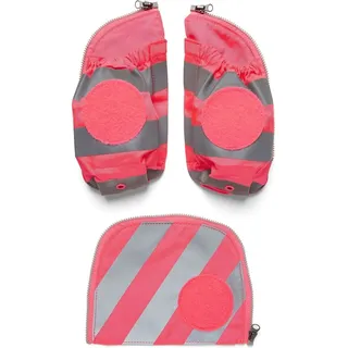 ergobag Seitentaschen Zip-Set Reflektorstreifen Pink 3tlg. - Rosa