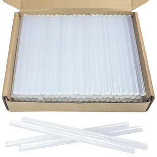 FZGUSYAF Heißklebersticks 150 x 7 mm Transparent Klebstoff 100 Stück für 7mm Heißklebepistole