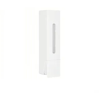 Wandseifenspender aus ABS-Edelstahl, auslaufsicher, berührungsloser Handspender, Badezimmer-Wandmontage, Duschgelspender, kein Bohren (weiß, einzeln)