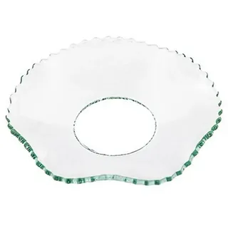 Wiedemann Glas-Kerzenmanschette (Tropfenfänger) Gezackt, gewellt für Kerzen bis Ø 25 mm (Spitzkerzen, Tafelkerzen)