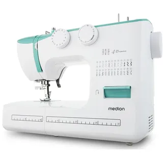 Medion Freiarm-Nähmaschine SM60 (MD 10689), 60 Stichmuster, Rückwärtstaste, 60 Watt Motorleistung«, 24 Programme, automatischer Einfädler, einstellbare Stichlänge und -breite, Nähloch