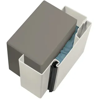 Hörmann Stahlfutterzarge VarioFix MW 100 Lichtgrau 75 cm x 200 cm DIN L u. R