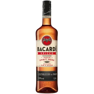 BACARDÍ Spiced, 35% Vol., 150 cl/1.5 l, Premium-Spirituose aus fassgereiftem Rum, veredelt mit natürlichen Aromen und Gewürzen